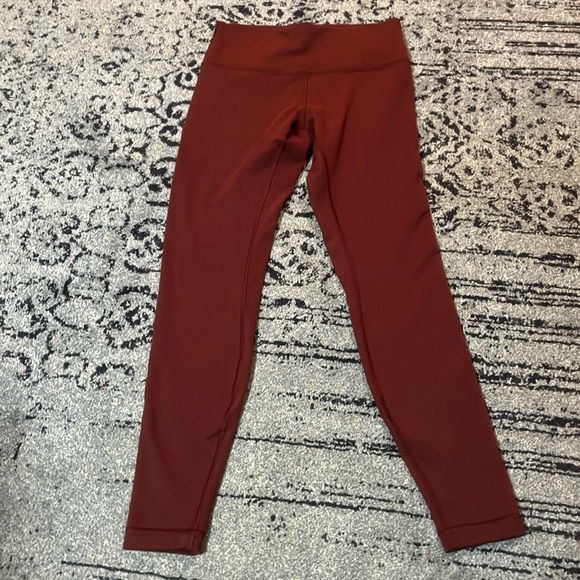 Lululemon Athletica Burgundy Leggings - Picture 3 of 6